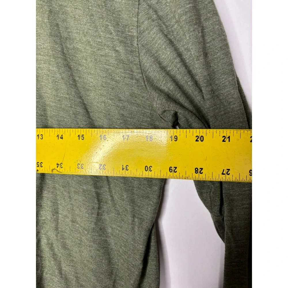 The North Face Mens Long Sleeve Bear Graphic Tee Olive Green‎ Heather Size M